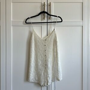 Summery mini embroidery kimchi blue jumpsuit for festivals or the beach